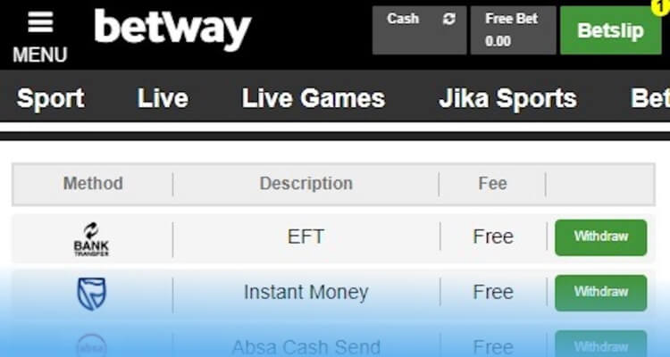 Betway payout