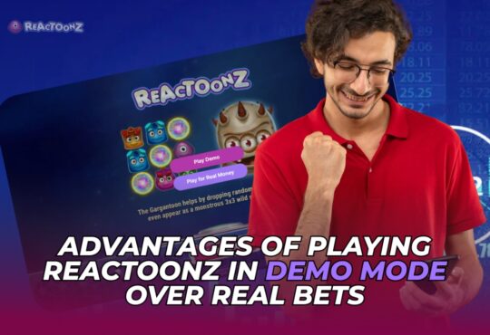 Visual guide on playing Reactronz demo free spins without risk, highlighting key features and gameplay mechanics.